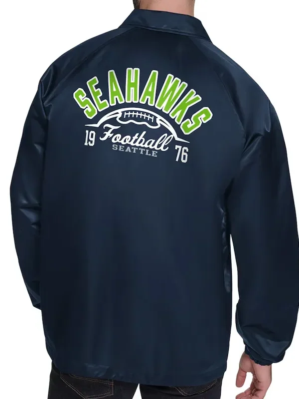 Seattle Seahawks Retro Logo Coaches Jacket