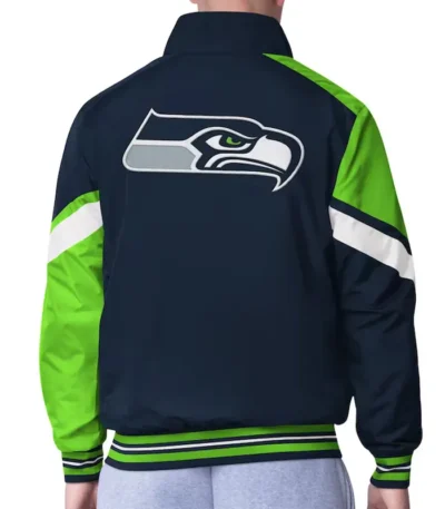 Seattle Seahawks Strong Arm Navy Full-Zip Jacket