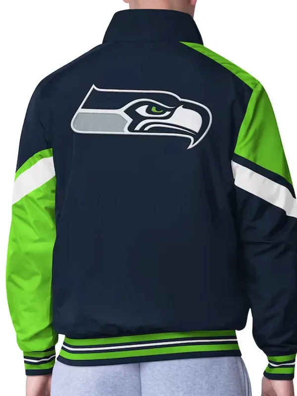 Seattle Seahawks Strong Arm Navy Full-Zip Jacket