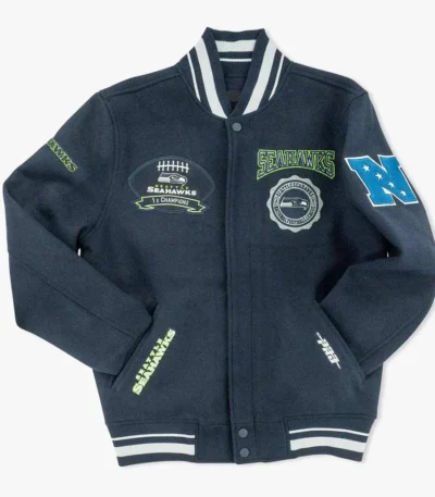 Seattle Seahawks Super Bowl Champions Varsity Jacket