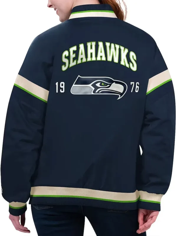 Seattle Seahawks Tournament Navy Varsity Jacket