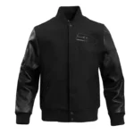 Seattle Seahawks Triple Black Varsity Wool-leather Jacket