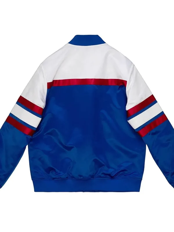 Special Script NY Giants Royal Satin Jacket