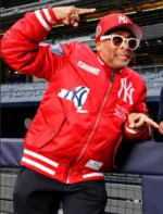 Spike Lee New York Yankees Red Bomber Jacket