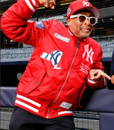 Spike Lee New York Yankees Red Bomber Jacket