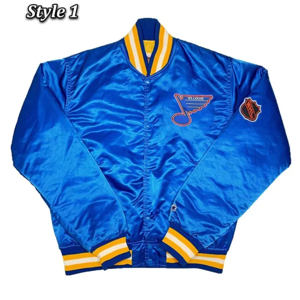 St. Louis Blues 1990s Varsity Satin Jacket