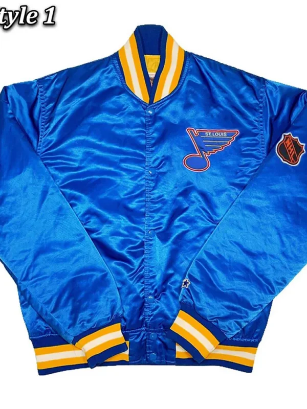 St. Louis Blues 1990s Varsity Satin Jacket
