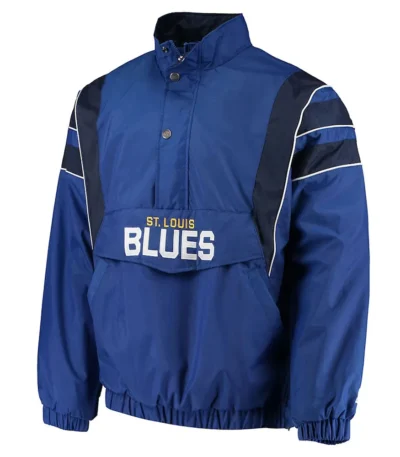 St. Louis Blues Blue Impact Half-Zip Jacket