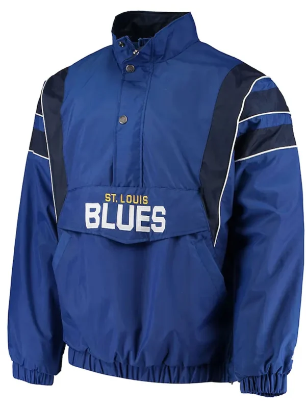 St. Louis Blues Blue Impact Half-Zip Jacket