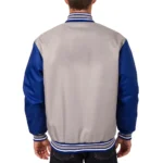 St. Louis Blues Front Hit Poly Twill Gray-Blue Jacket