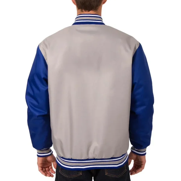St. Louis Blues Front Hit Poly Twill Gray-Blue Jacket