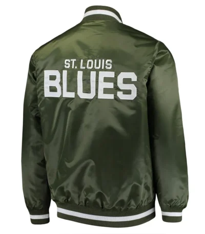 St. Louis Blues Green Satin Jacket
