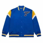 St. Louis Blues Heavyweight Royal Satin Jacket