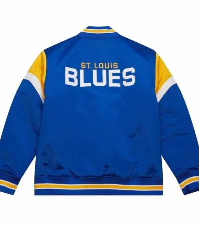 St. Louis Blues Heavyweight Royal Satin Jacket