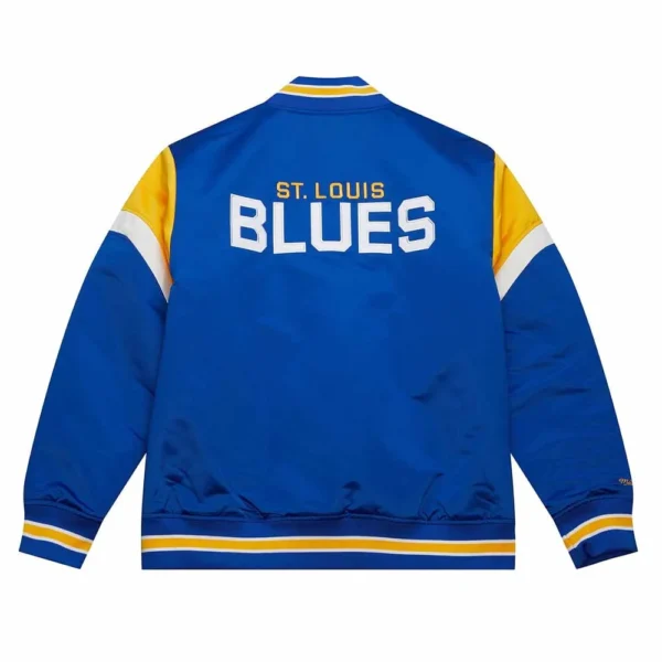 St. Louis Blues Heavyweight Royal Satin Jacket