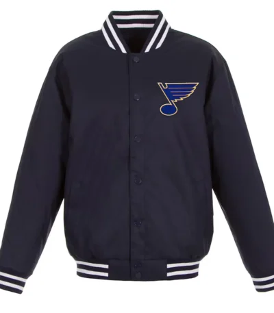 St. Louis Blues Two Hit Poly-Twill Navy Jacket