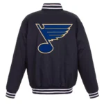 St. Louis Blues Two Hit Poly-Twill Navy Jacket