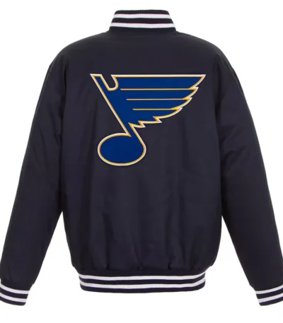 St. Louis Blues Two Hit Poly-Twill Navy Jacket