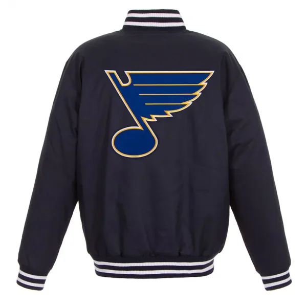 St. Louis Blues Two Hit Poly-Twill Navy Jacket
