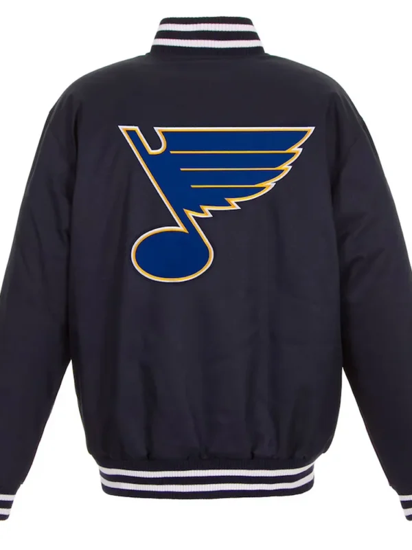 St. Louis Blues Two Hit Poly-Twill Navy Jacket