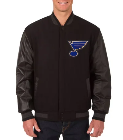 St. Louis Blues Varsity Black Jacket
