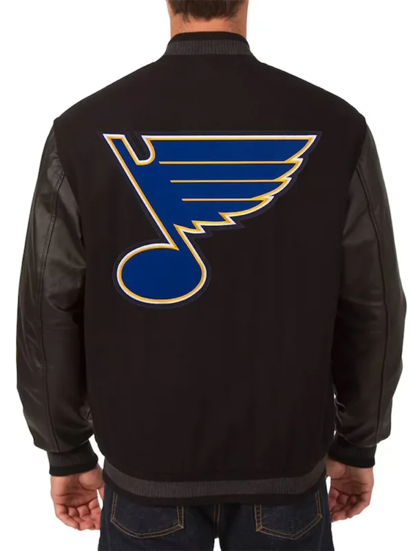 St. Louis Blues Varsity Black Jacket