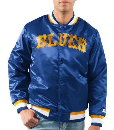 St. Louis Blues Youth Heavyweight Satin Jacket