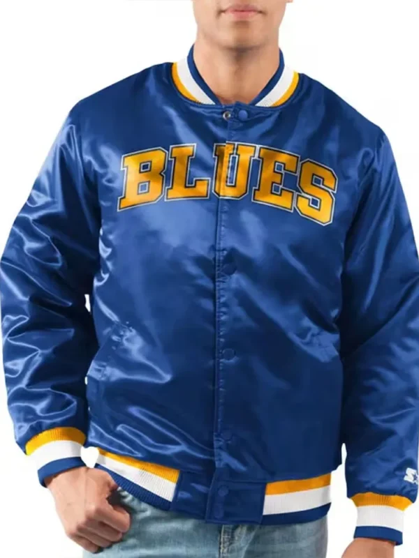 St. Louis Blues Youth Heavyweight Satin Jacket