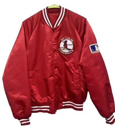 St. Louis Cardinals 1990s Red Bomber Jacket