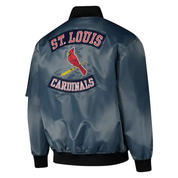 St. Louis Cardinals Charcoal Bomber Full-Zip Jacket