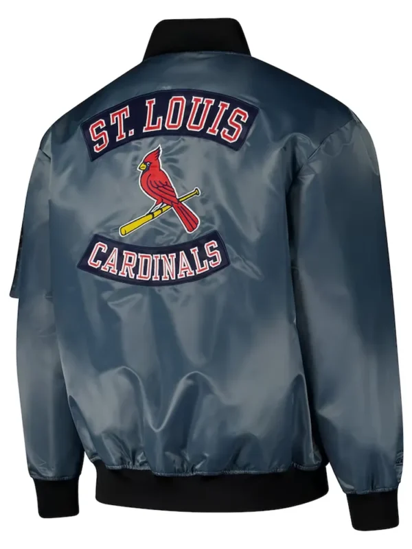 St. Louis Cardinals Charcoal Bomber Full-Zip Jacket