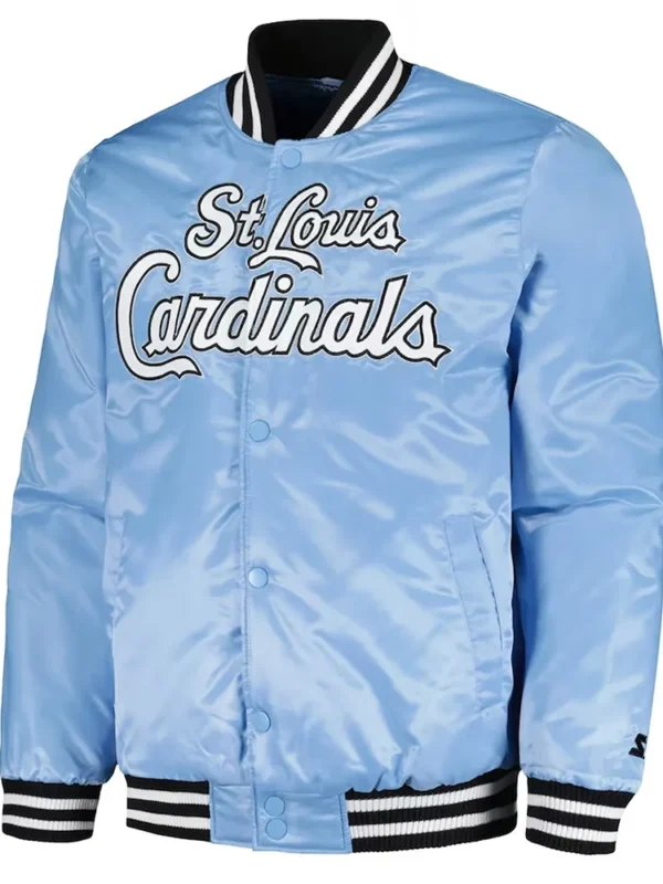 St. Louis Cardinals Cross Bronx Fashion Light Blue Jacket