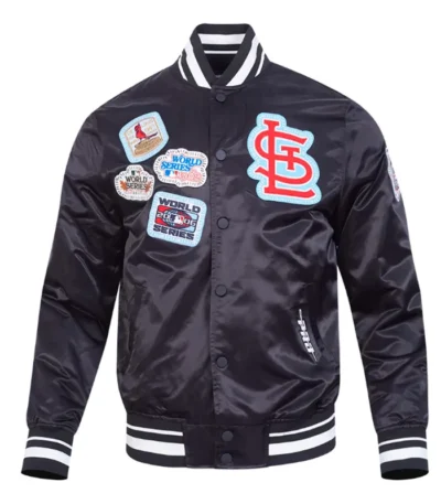 St. Louis Cardinals Diy Pick Stitch Classic Rib Satin Jacket