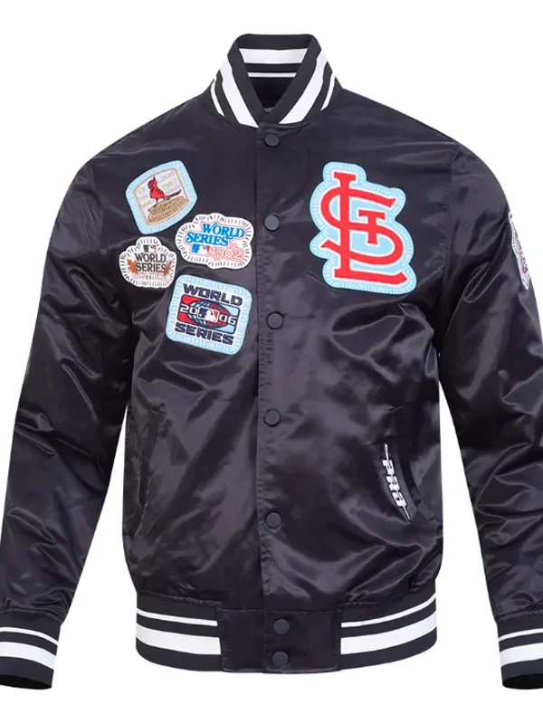 St. Louis Cardinals Diy Pick Stitch Classic Rib Satin Jacket