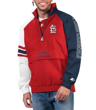 St. Louis Cardinals Elite Half Zip Pullover Jacket