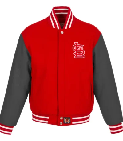 St. Louis Cardinals Embroidered Varsity Red All-Wool Jacket