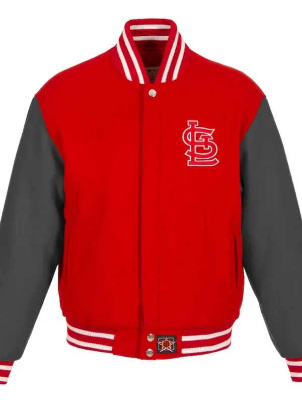 St. Louis Cardinals Embroidered Varsity Red All-Wool Jacket
