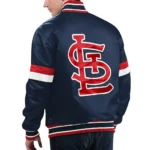 St. Louis Cardinals Home Game Navy Satin Jacket