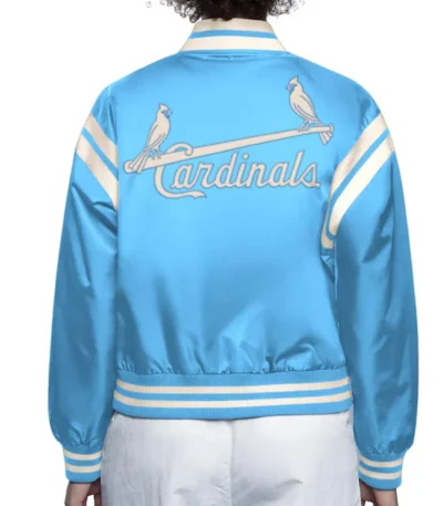 St. Louis Cardinals Light Blue Full Count Satin Jacket