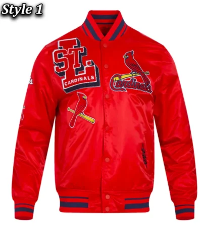 St. Louis Cardinals Mashup Classic Rib Satin Jacket