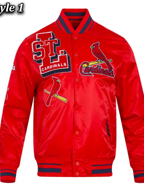 St. Louis Cardinals Mashup Classic Rib Satin Jacket