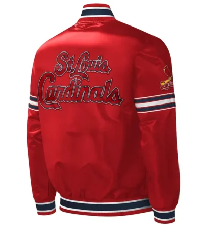 St. Louis Cardinals Midfield Red Satin Jacket
