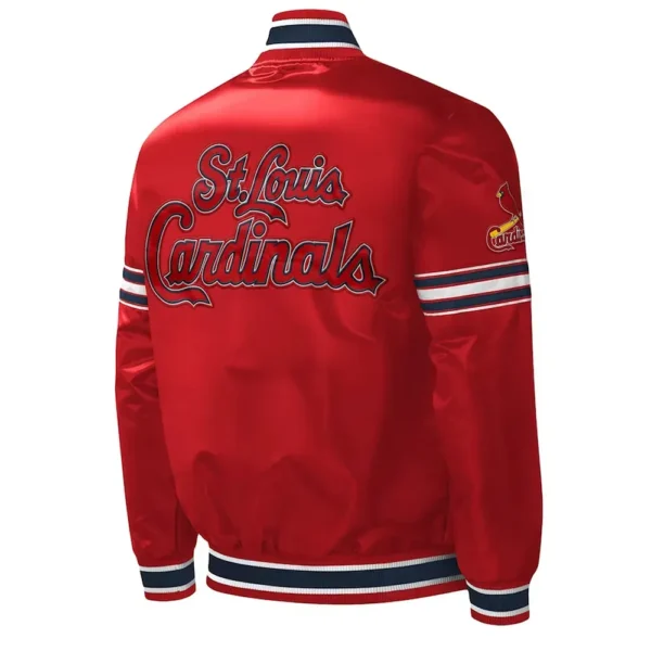St. Louis Cardinals Midfield Red Satin Jacket