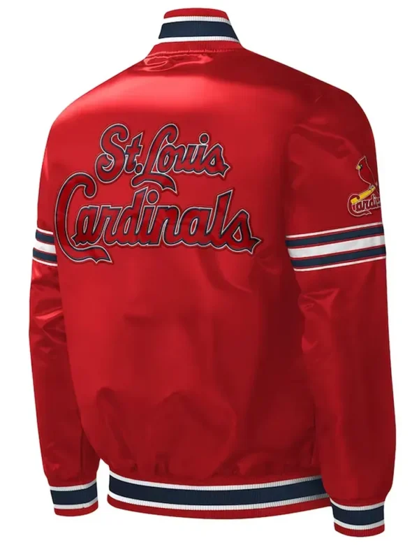 St. Louis Cardinals Midfield Red Satin Jacket
