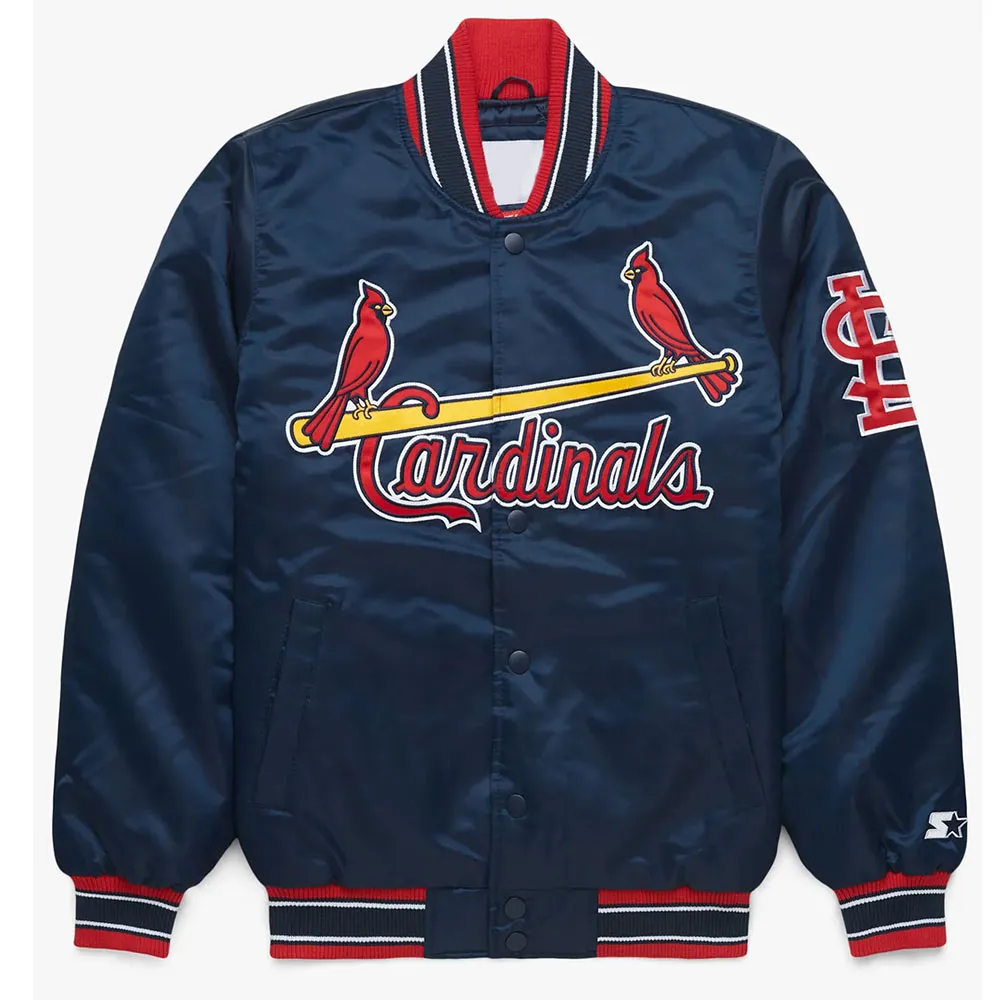 St. Louis Cardinals Navy Bomber Jacket St. Louis Cardinals Navy Bomber Jacket