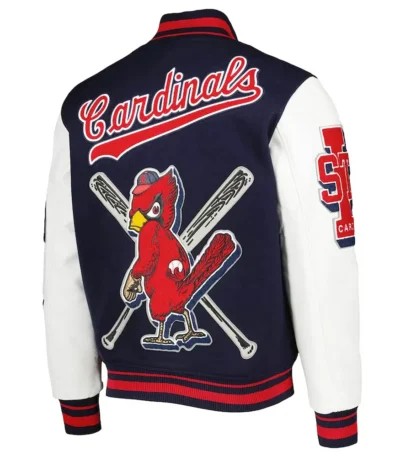 St. Louis Cardinals Navy Mash Up Varsity Jacket
