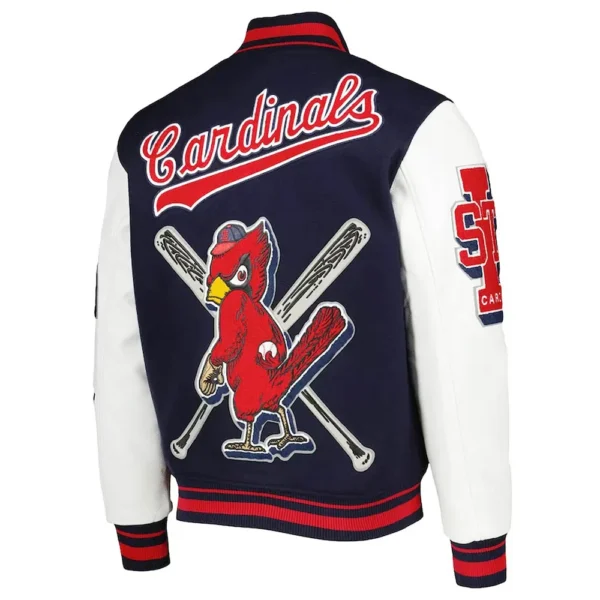 St. Louis Cardinals Navy Mash Up Varsity Jacket
