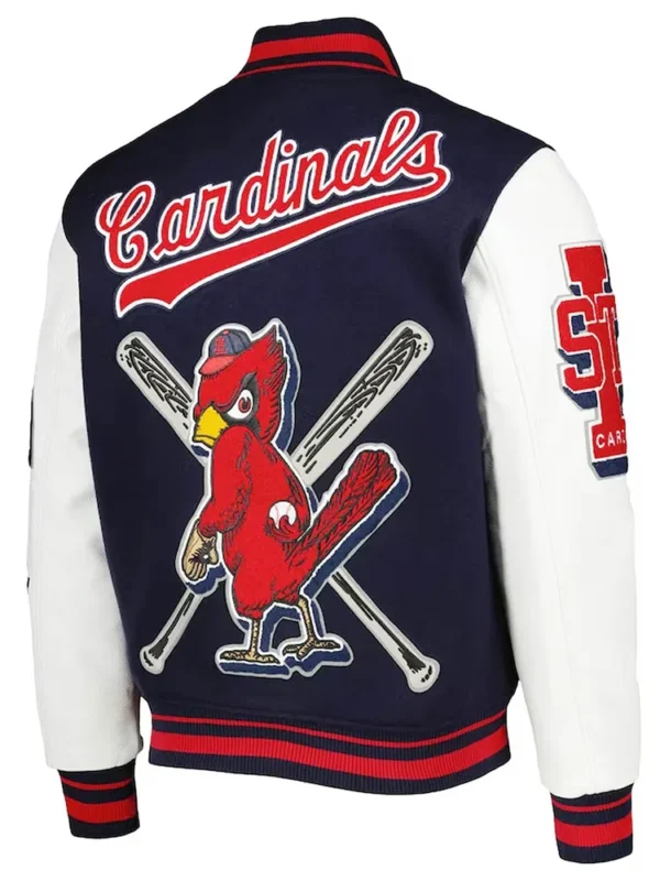 St. Louis Cardinals Navy Mash Up Varsity Jacket