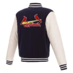 St. Louis Cardinals Navy and White Varsity Jacket