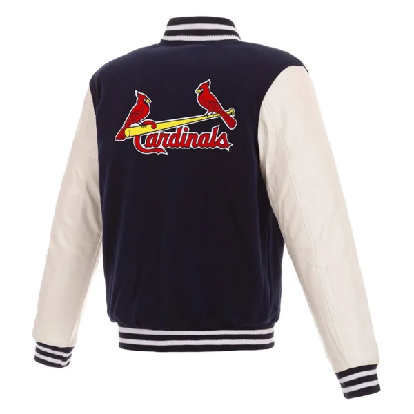 St. Louis Cardinals Navy and White Varsity Jacket